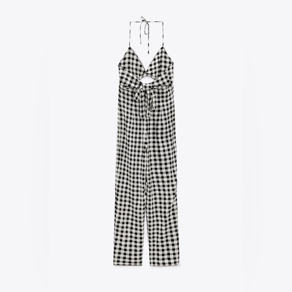 Zara checkered gingham jumpsuit - Picture 5 of 10